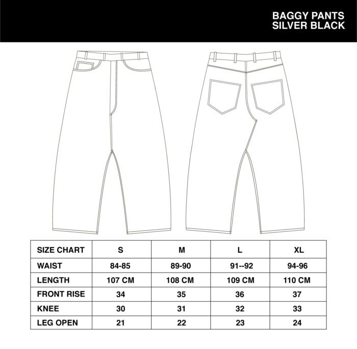 BRATS DENIM - SILVER BLACK WASHED - Gambar 6