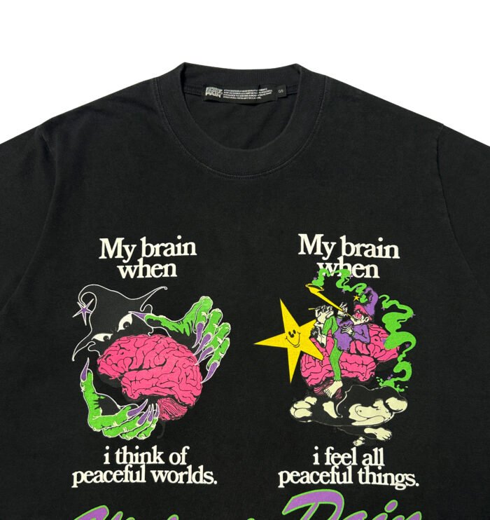 BRAINS - WASHED TEE - Gambar 2