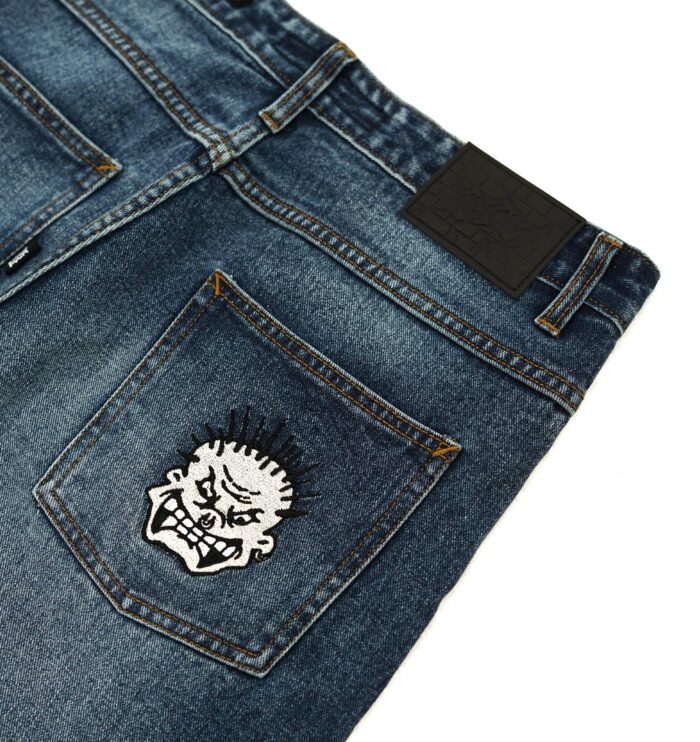 BRATS DENIM - DARK BLUE WASHED - Gambar 6