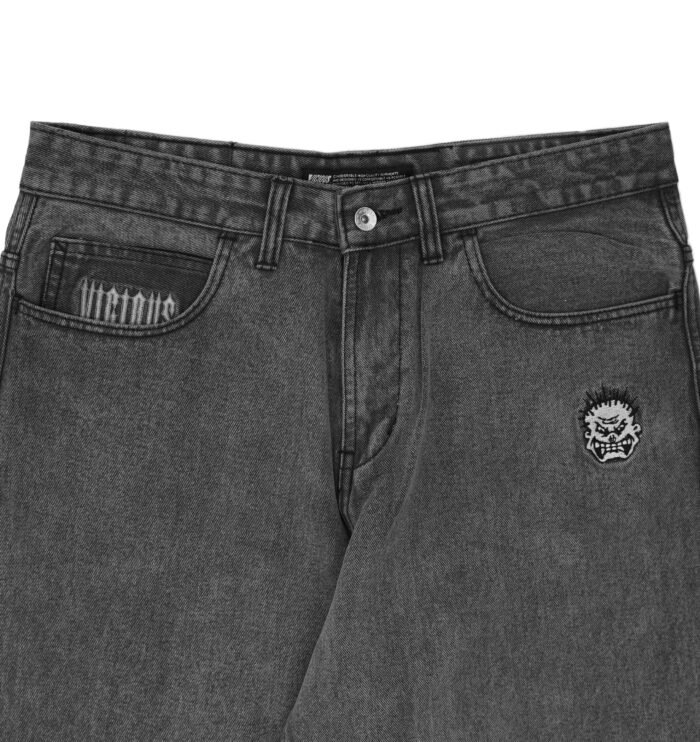 BRATS DENIM - SILVER BLACK WASHED - Gambar 3