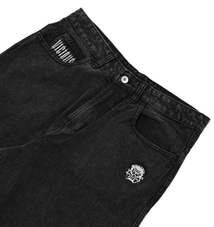 BRATS DENIM - BLACK WASHED - Gambar 3
