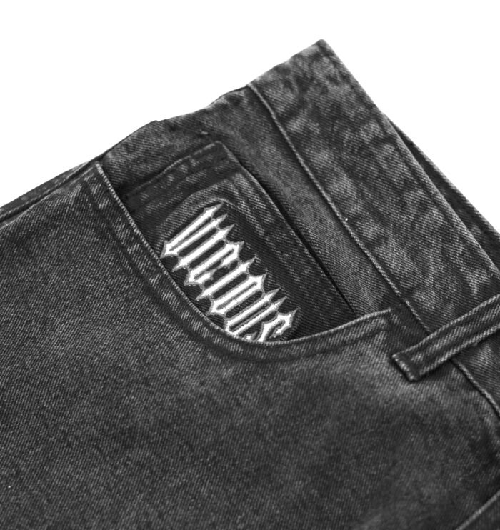 BRATS DENIM - SILVER BLACK WASHED - Gambar 5