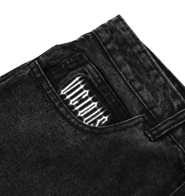 BRATS DENIM - BLACK WASHED - Gambar 4