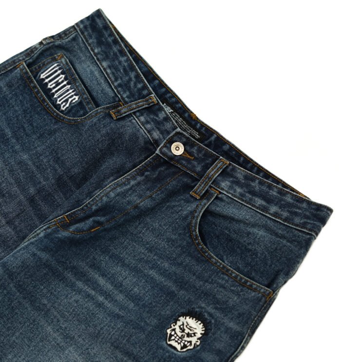 BRATS DENIM - DARK BLUE WASHED - Gambar 4