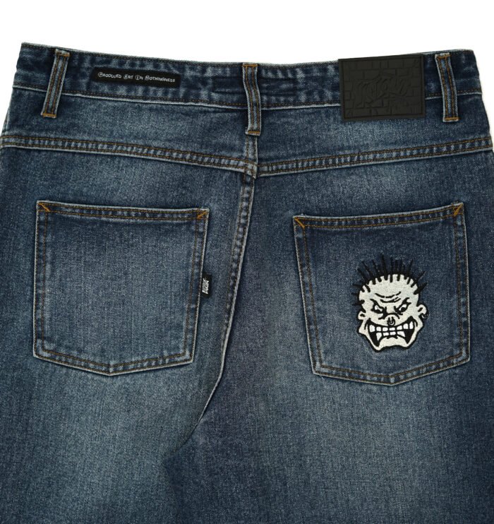 BRATS DENIM - DARK BLUE WASHED - Gambar 5