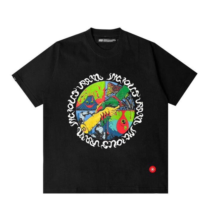 WISH YOU WERE HERE BLACK TEE