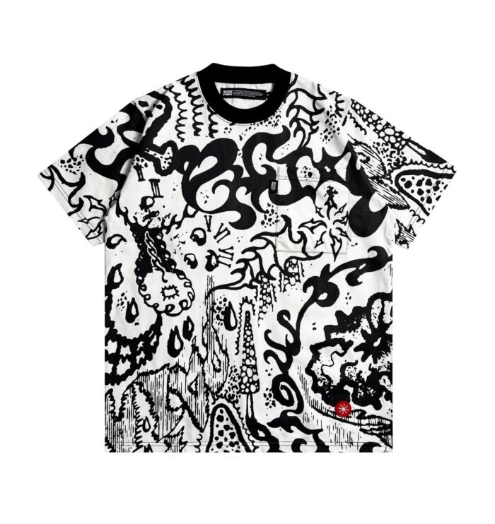 ASSID - WHITE FULL PRINTED TEE