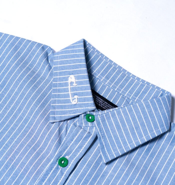RAGE OXFORD STRIPE SHIRT - Gambar 5