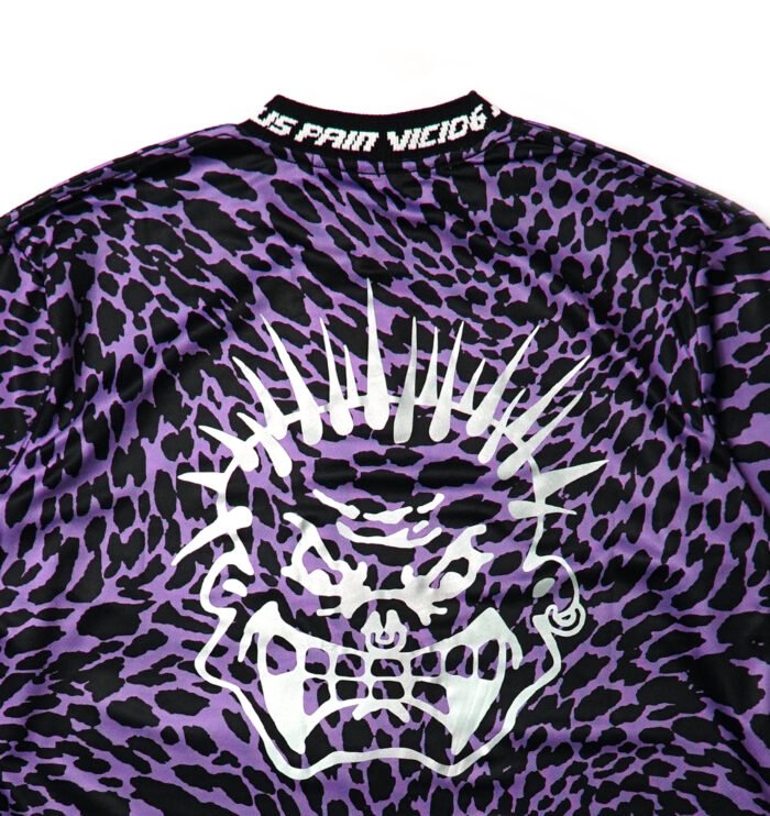 LONGSLEEVE PURPLE LEOPARD FOOTBALL JERSEY - Gambar 4