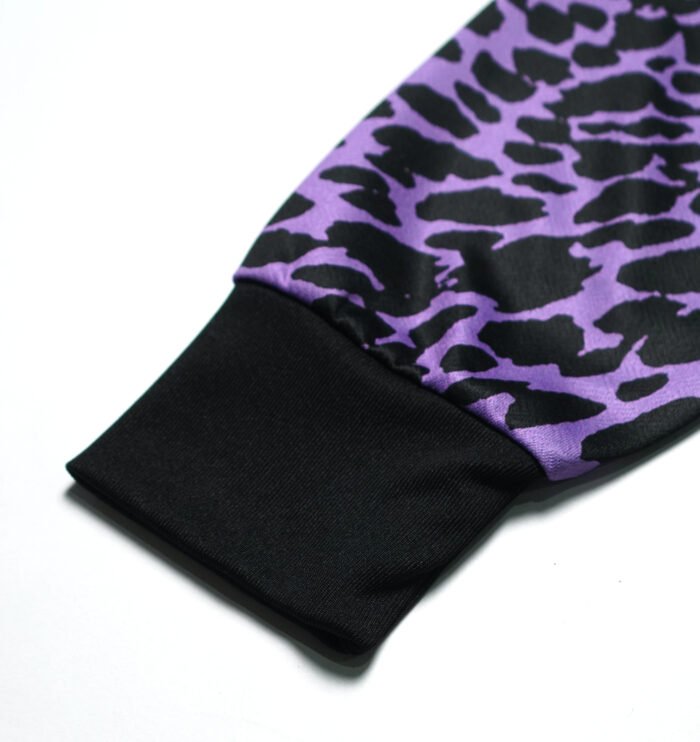 LONGSLEEVE PURPLE LEOPARD FOOTBALL JERSEY - Gambar 5