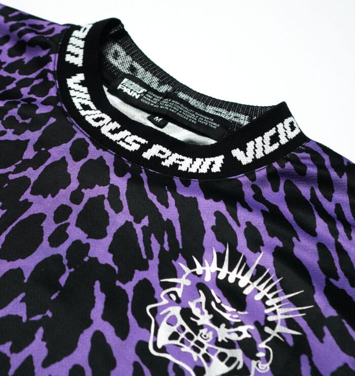 LONGSLEEVE PURPLE LEOPARD FOOTBALL JERSEY - Gambar 7