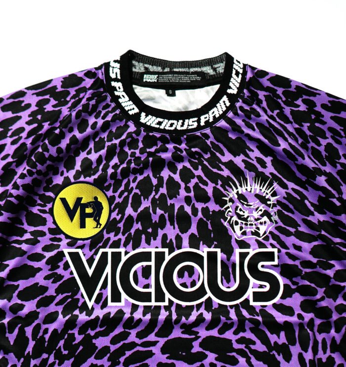 PURPLE LEOPARD FOOTBALL JERSEY - Gambar 3