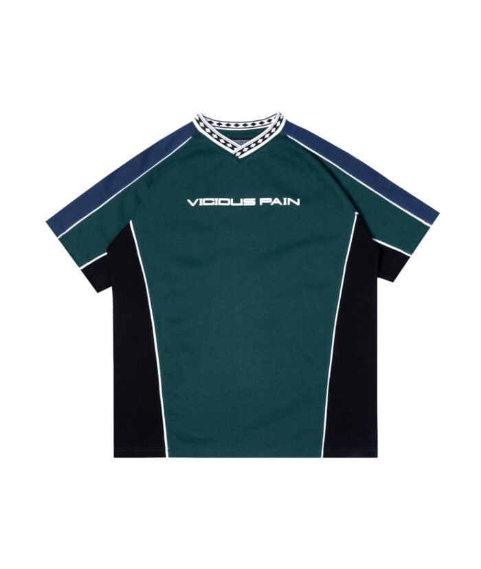 CAVEHEAD GREEN BLUE RAGLAN SHIRT
