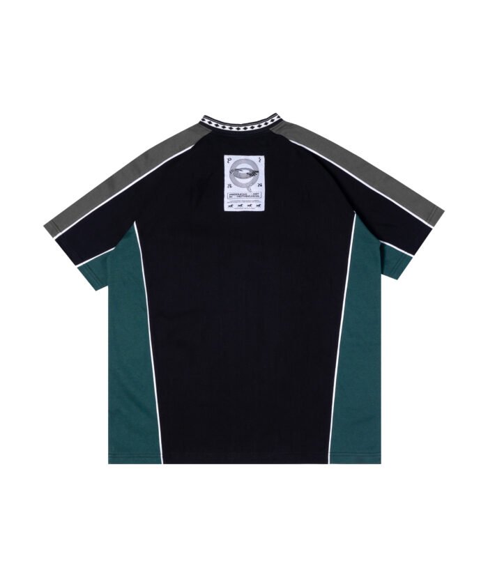 CAVEHEAD BLACK GREEN RAGLAN SHIRT - Gambar 2