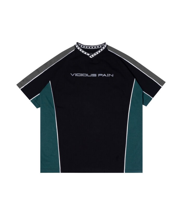 CAVEHEAD BLACK GREEN RAGLAN SHIRT