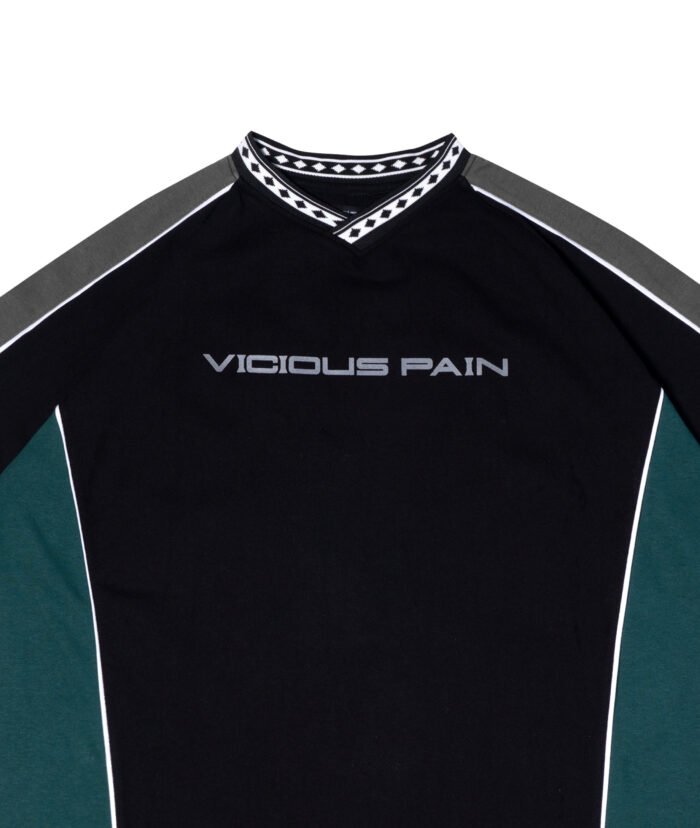 CAVEHEAD BLACK GREEN RAGLAN SHIRT - Gambar 3