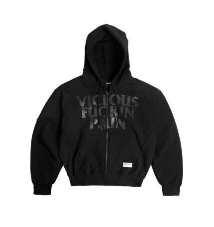 VICIOUS PAIN / IDFC ZIP HOODIE BLACK